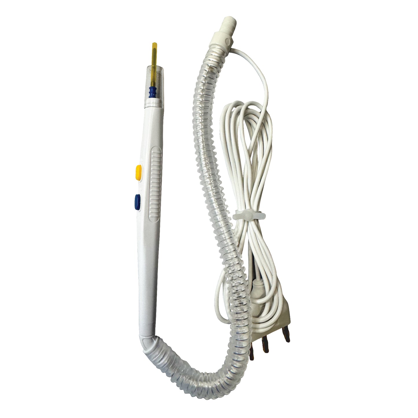 Disposable Electrosurgical Cautery Pencil with Smoke Evacuation Tube