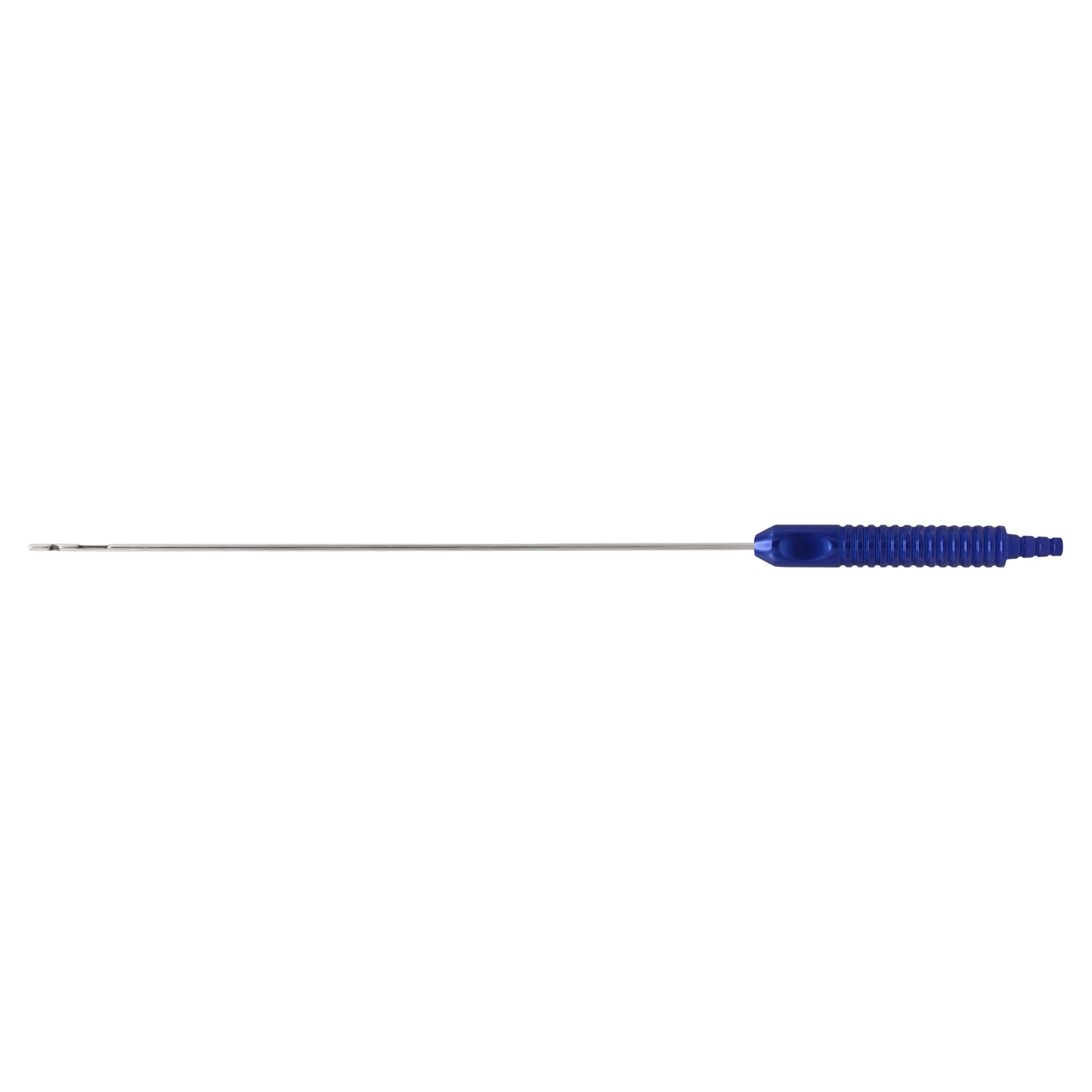 TriFlow Hybrid Liposuction Cannula – 30 cm Ø 3 mm | 1 Circular + 1 Rectangular Port, Blue Handle