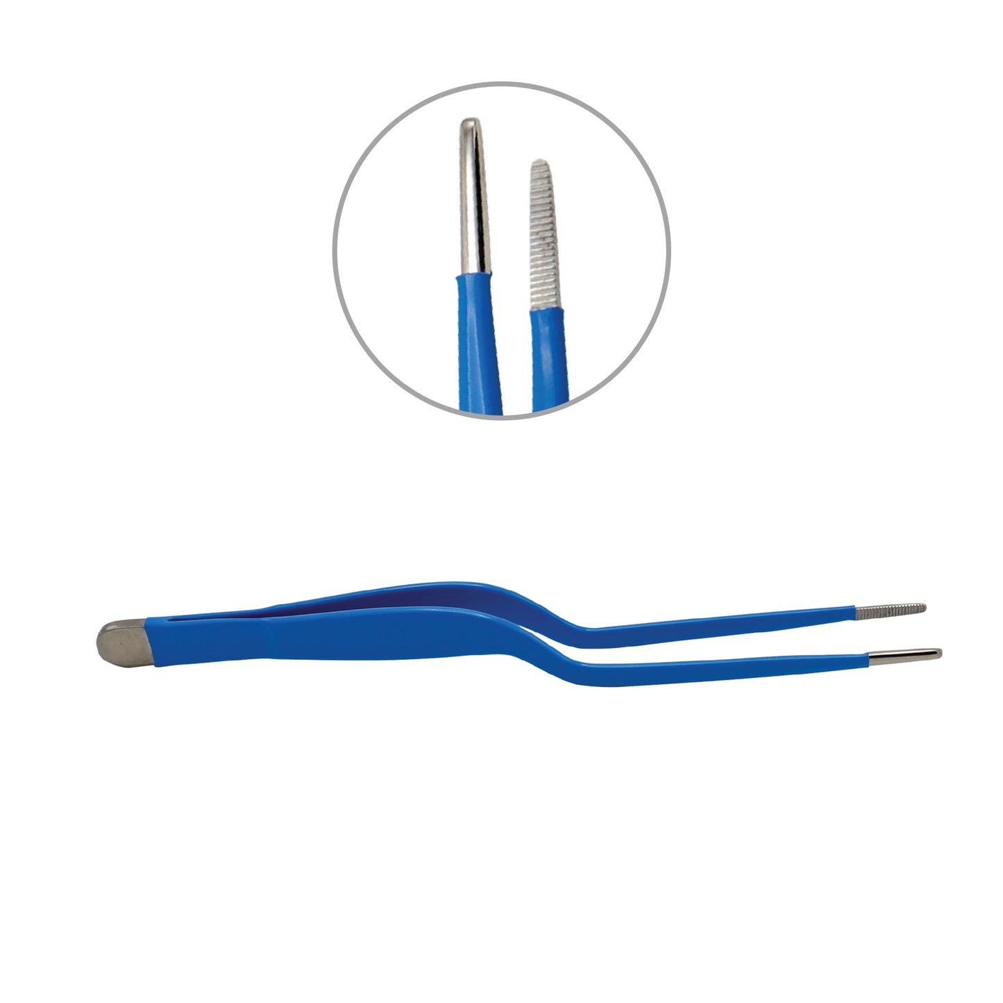 Coated Jansen Bayonet Forceps - Length: 8 1/4" (21 cm)