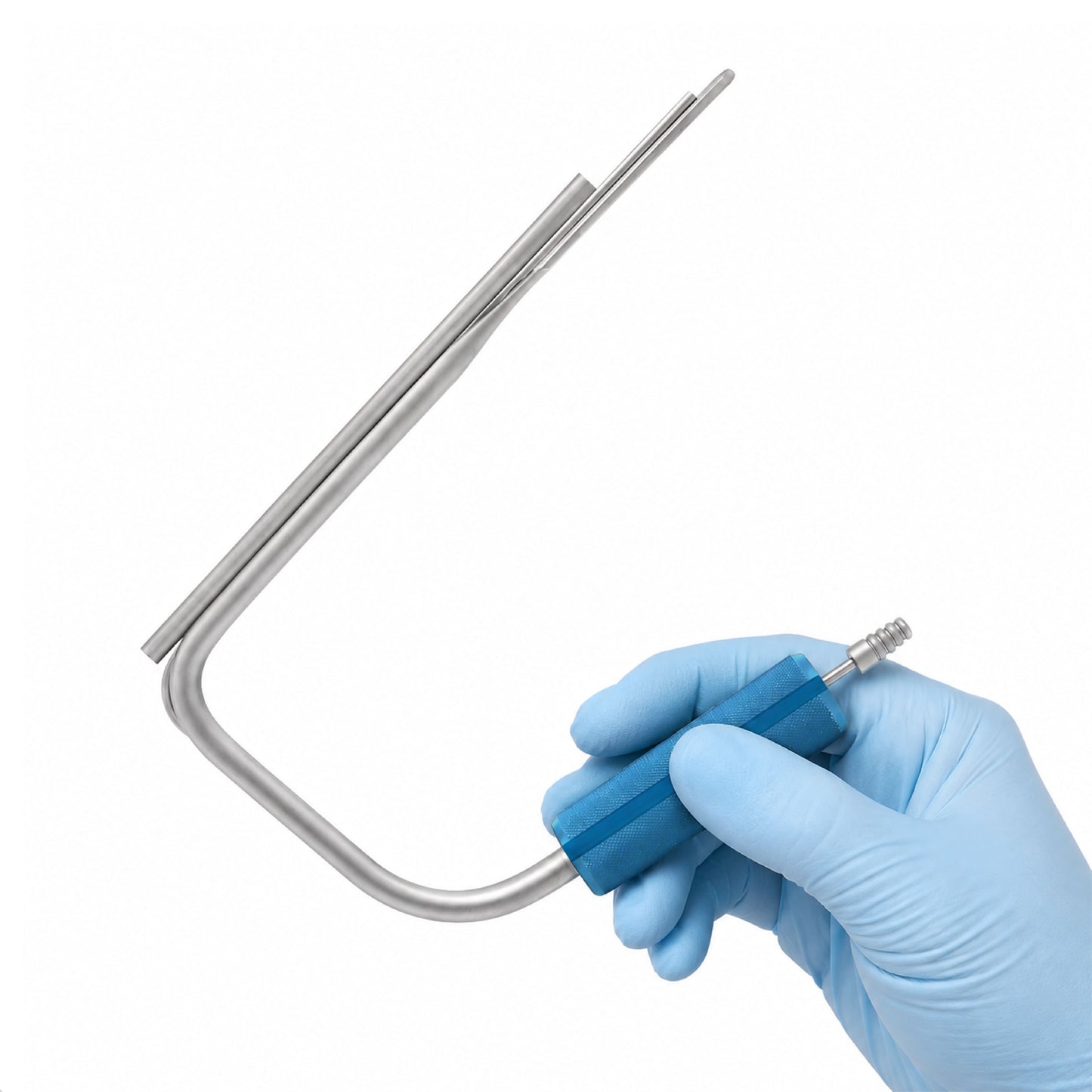 Emory-Style Endoscopic Retractor with Suction – 6mm Scope, 25.4 × 254mm Blade