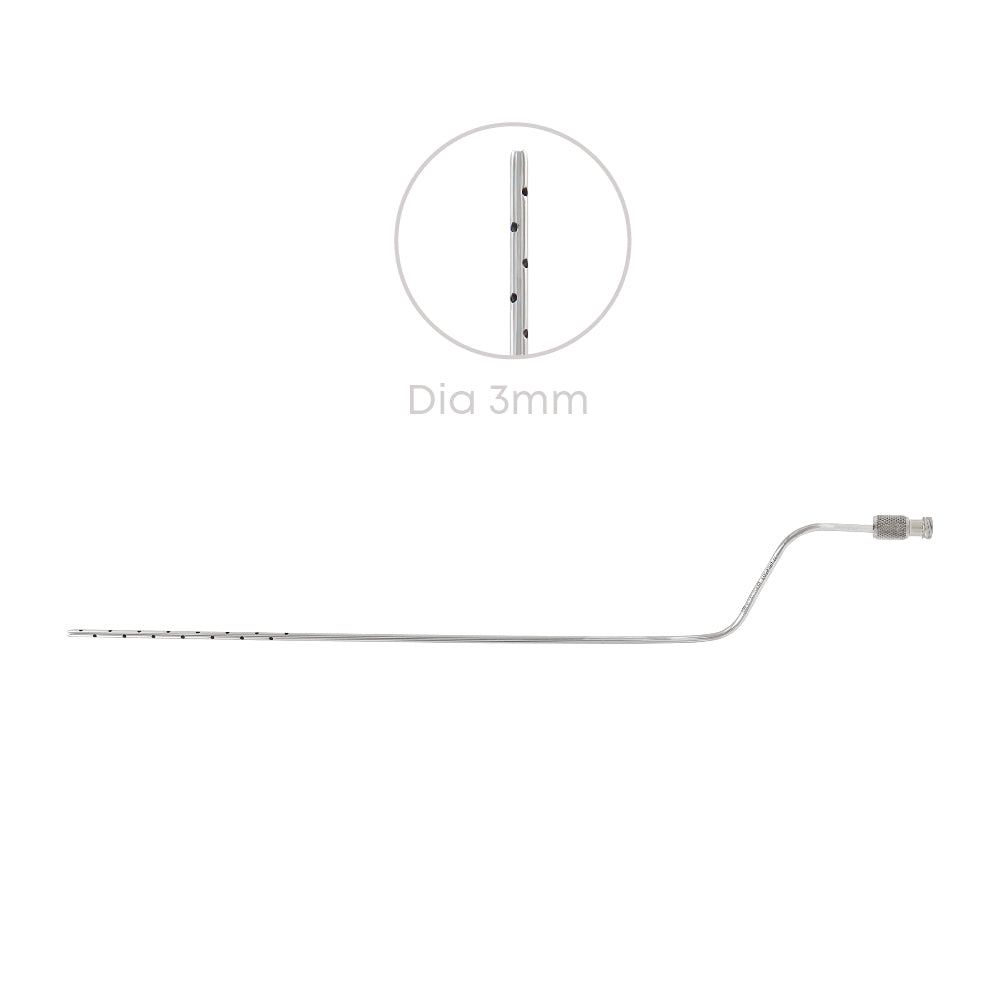 ENTNER Bayonet Multiport Liposuction Cannula – 30 Holes, 30 cm