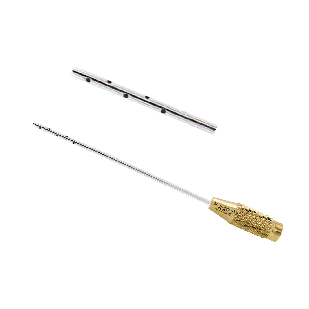 Liposuction cannula sets 4 Length 15cm - Dia 3 mm - Hole 1.5 mm - 10 Holes