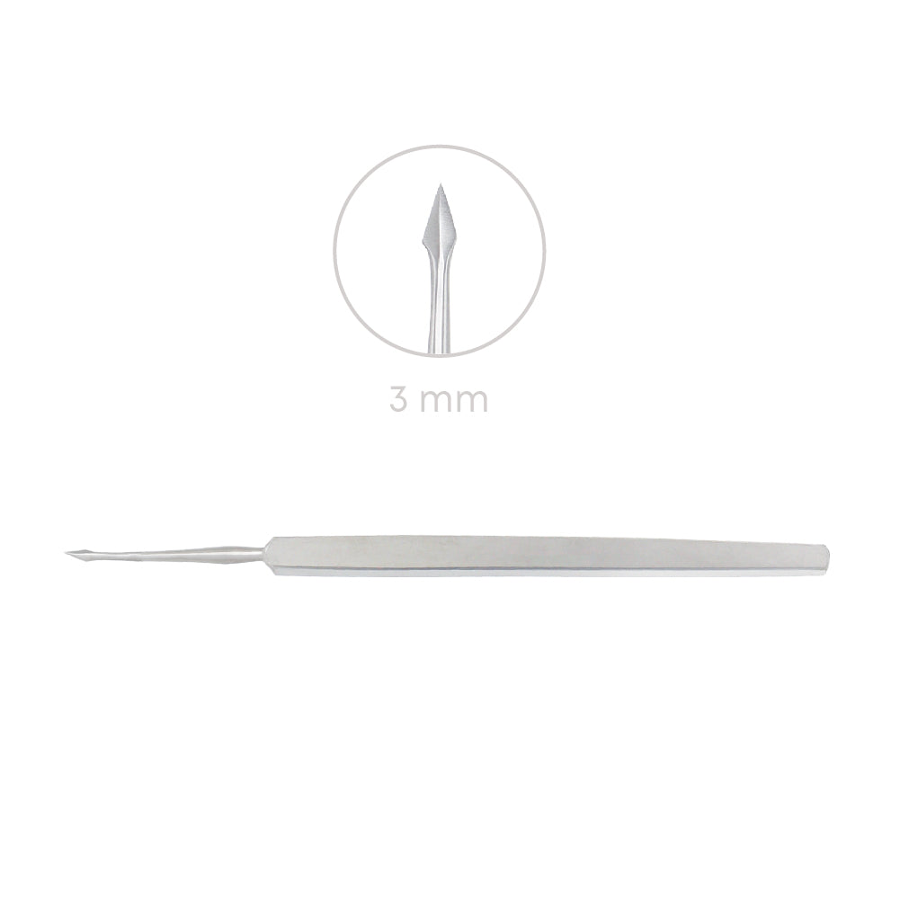 Foreign Body Fluid Removal Needle - Straight - 3 mm tip width, Length 14 cm