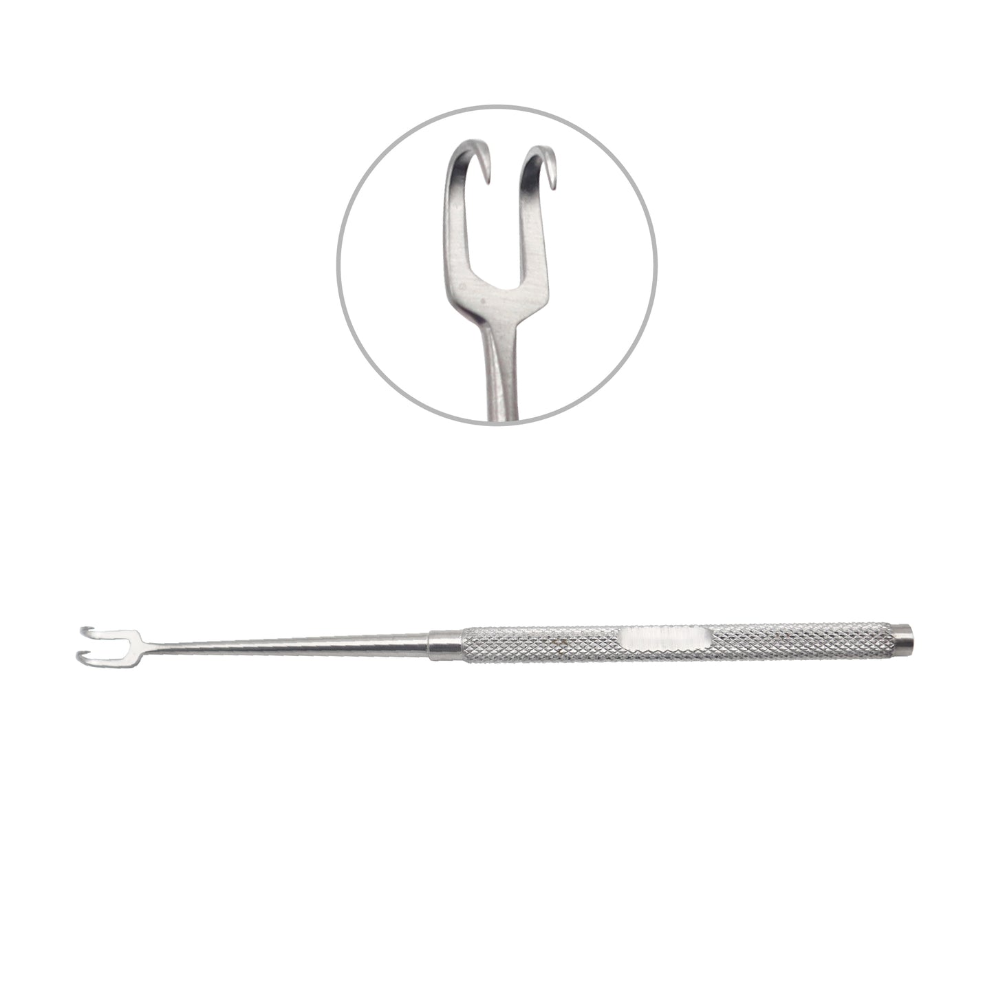 Skin Hook Fixation Hook Double – Sharp, Large | 14 cm Surgical Instrument