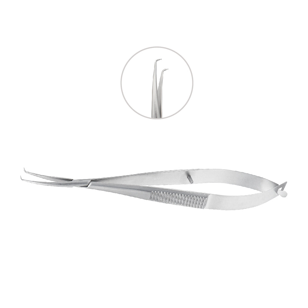 Clayman Implantation Lens forceps, overall length 12 cm