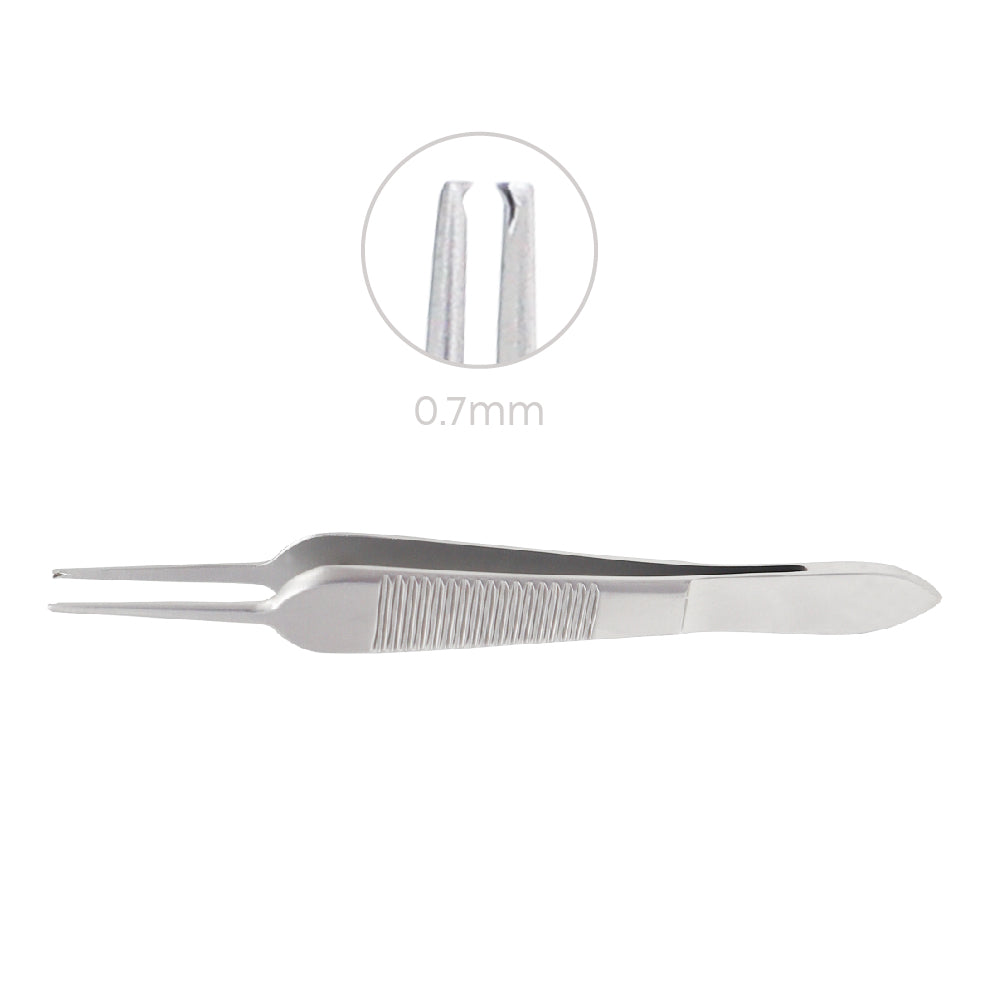 Tying St Martin forceps, 0.7 mm, with tying platform, overall length 9 cm