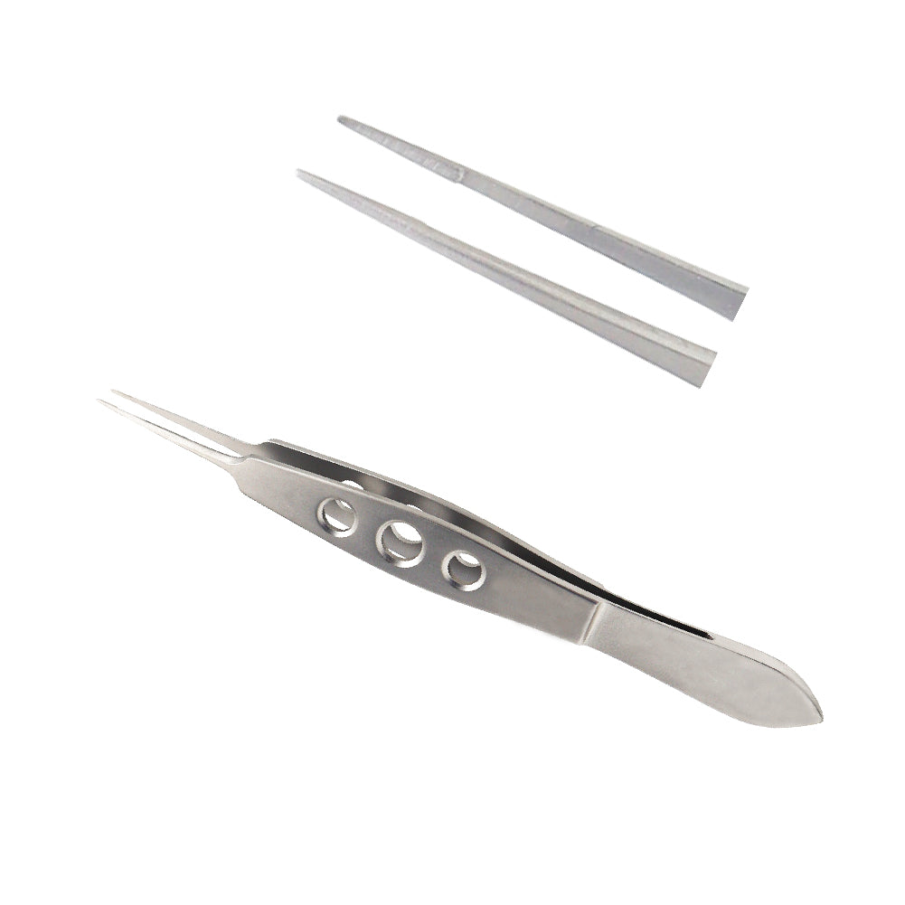 Jaffe Micro Tying Forceps, Straight, 5mm tying platform, overall length 10.5cm