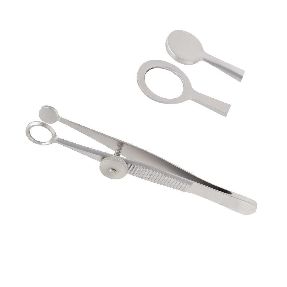 Ayer Chalazion Forceps, inner dia 8 mm, overall length 9 cm