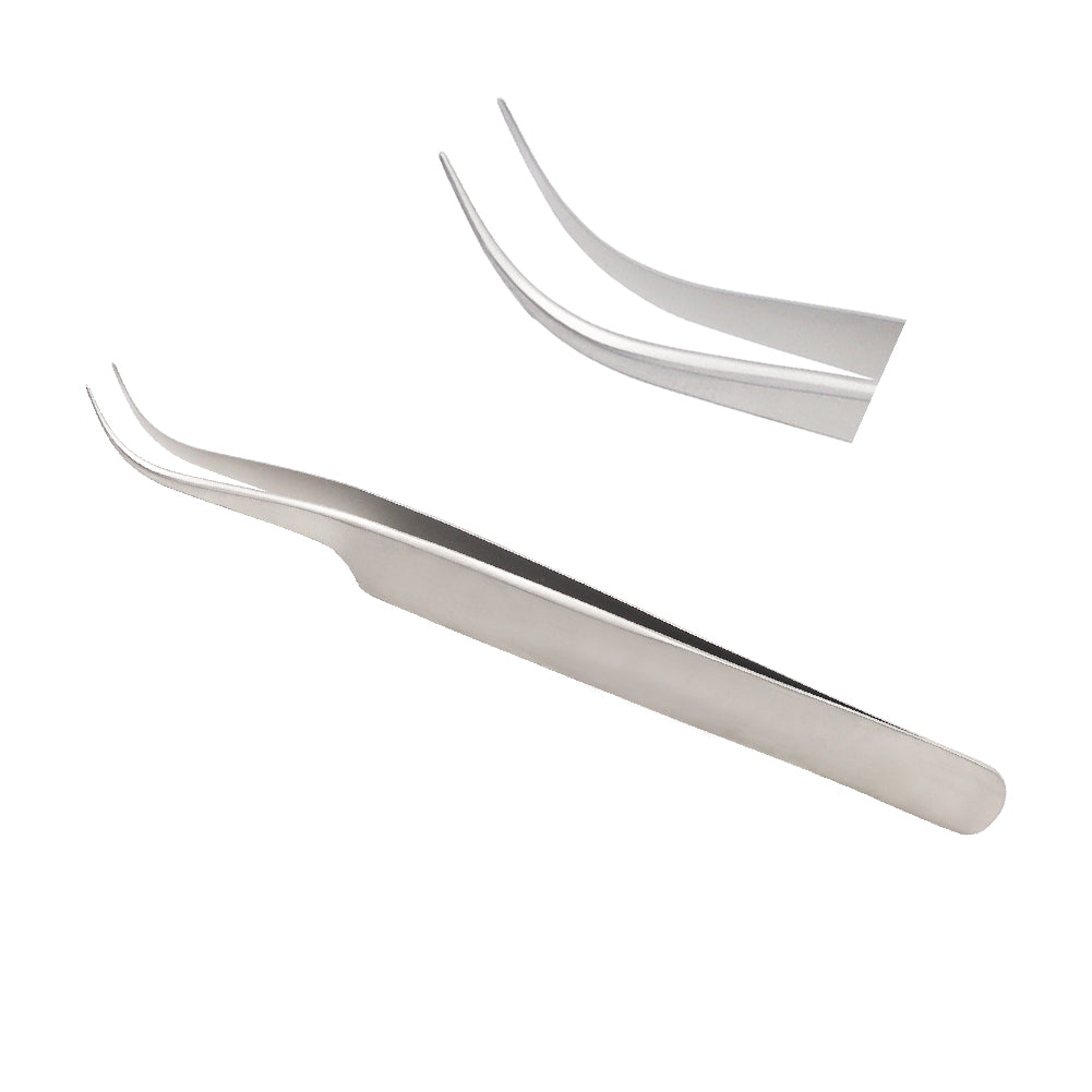 Jewelers forceps curved No. 7, overall length 12 cm