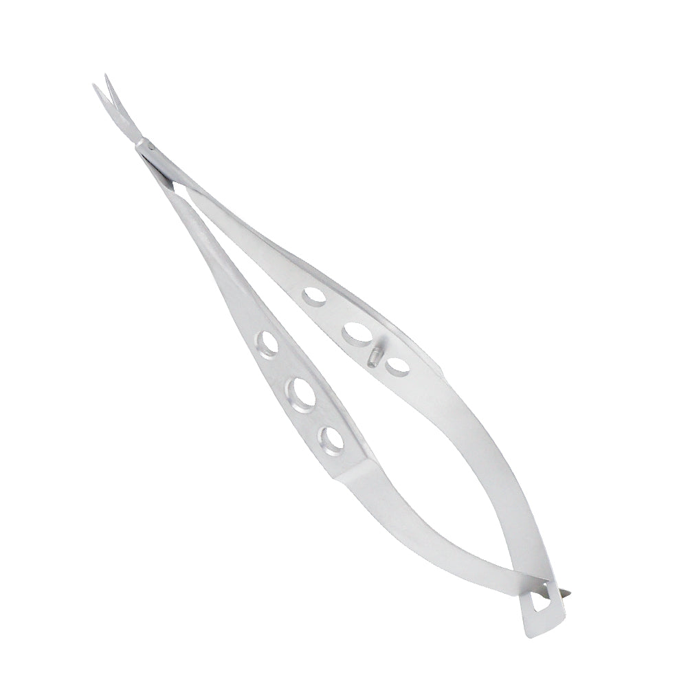 Micro Vannas Scissors, secondaire cataract, curved, very delicate, overall length 8.5 cm