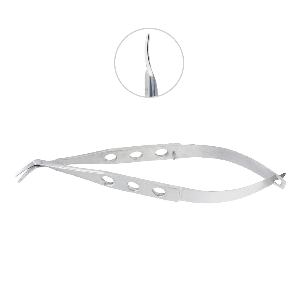 Katzin Corneal transplant Micro Scissors, 10cm - Links Left