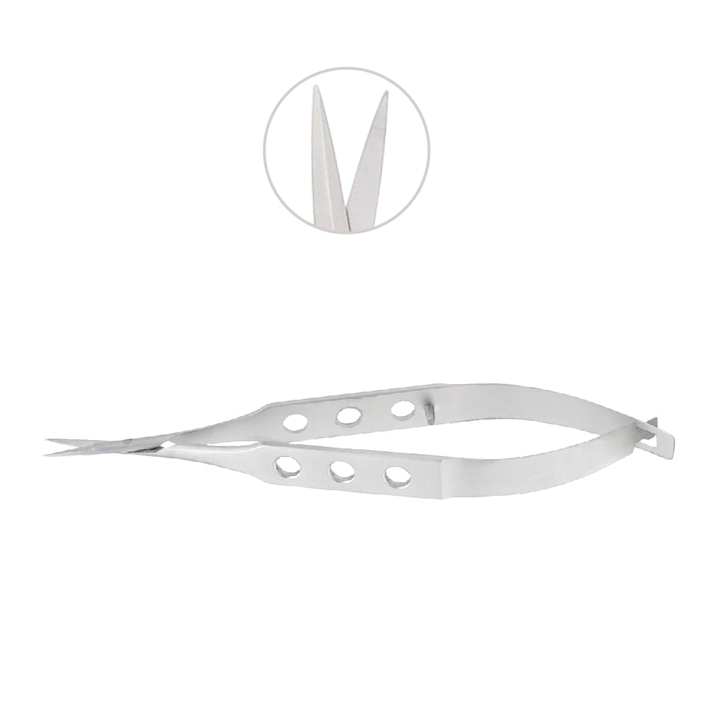 Corneal Scissors Universal, Straight, blunt, overall length 10.5 cm