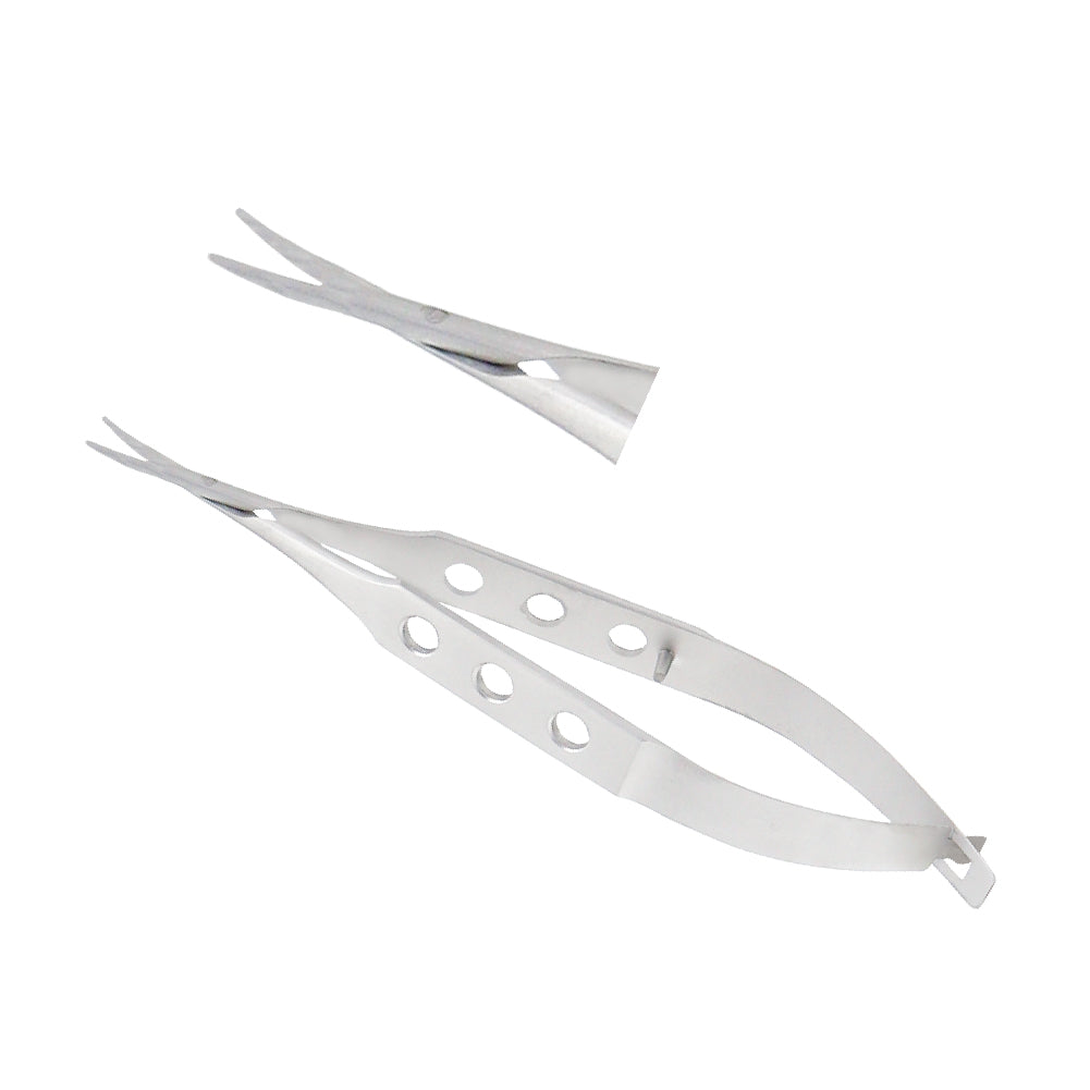Corneal Universal Scissors , Curved, pointed, overall length 10.5 cm