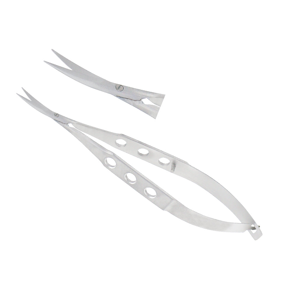 Castroviejo Scissors, Curved, 14 mm, Sharp, overall length 11.5 cm