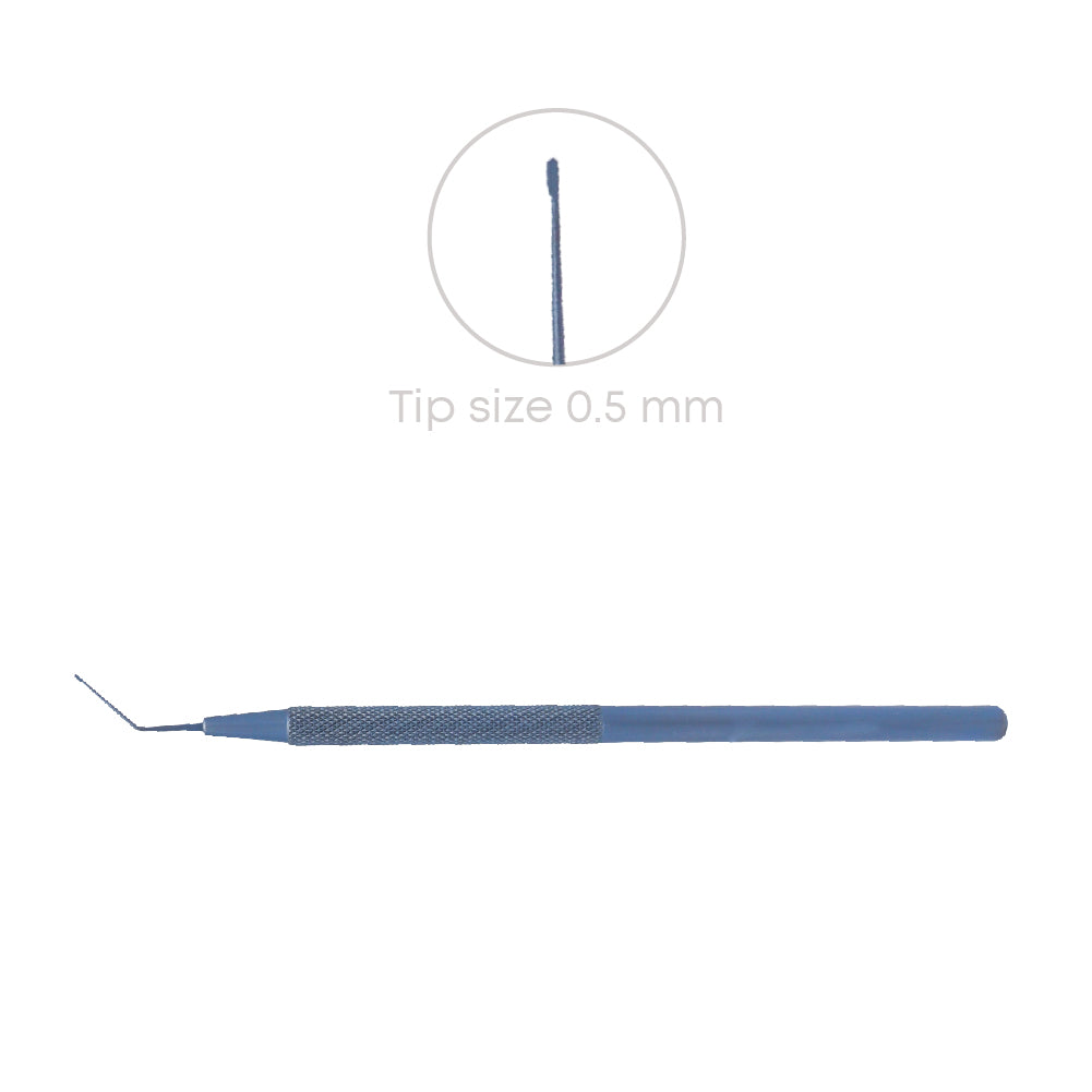 Drysdale Nucleus Manipulator, 0.5 mm, overall length 12.5 cm, Titanium