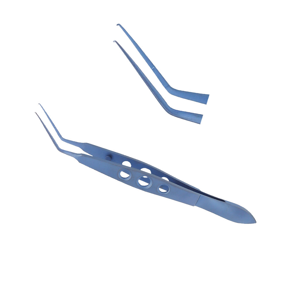Lehner Capsulorhexis forceps, very delicate grasping tips, overall length 11 cm, Titanium