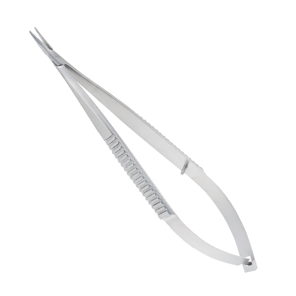 Micro Needle holder, straight, 1.0 x 12 mm, without lock, overall length 14 cm