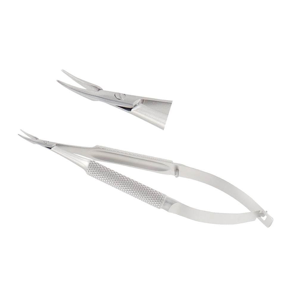 Barraquer, Micro Needle holder, curved, 0.6 x 10 mm, without lock, Overall Length 10.5 cm