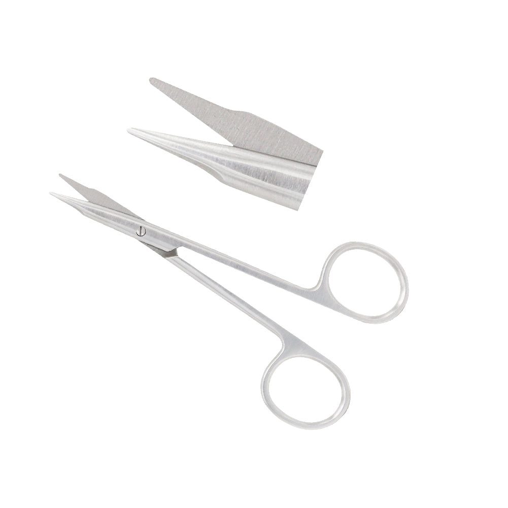Stevens Tenotomy scissors, straight, long model, blunt, overall length 11.5 cm
