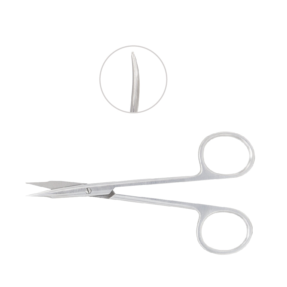 Stevens Tenotomy Scissors, curved, long model, pointed, overall length 11.5 cm