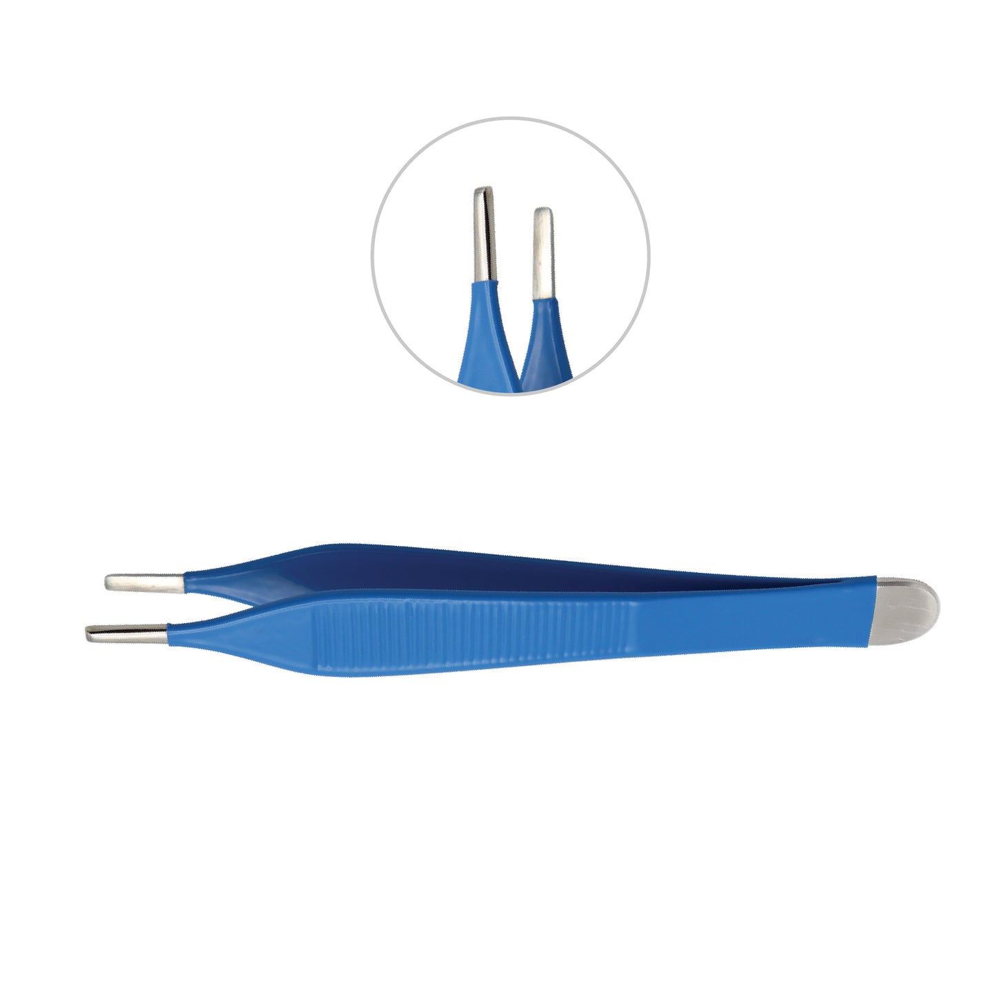 Coated Adson Dressing Forceps – 4 ¾" | Small | Smooth Jaws