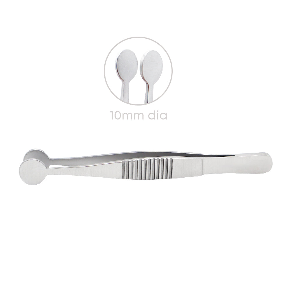 Meibomian Gland Expressor Forceps – 10mm Oval Closed Paddles, 14° Angled