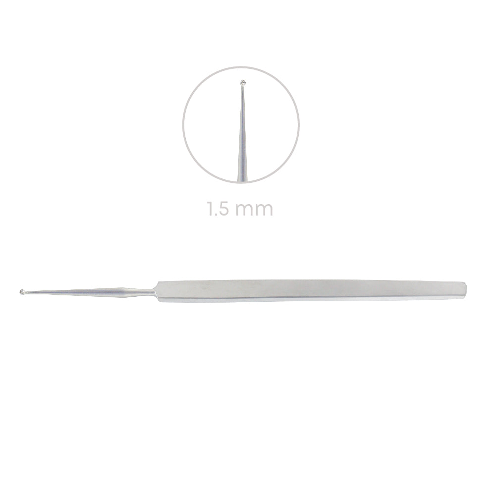 Hebra Chalazion Curette, Fig.1 - 1.5 mm, 13 cm