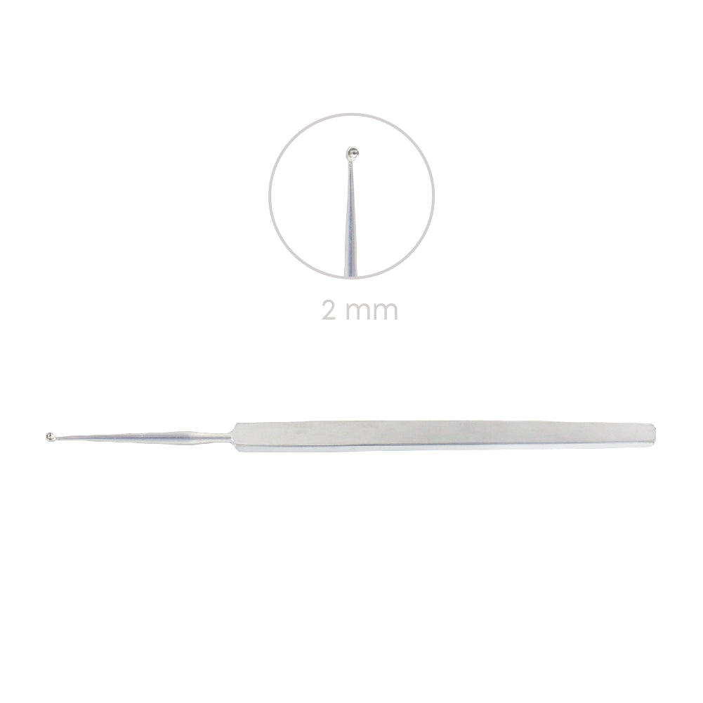 Hebra Chalazion Curette, Fig.2 - 2.0 mm, 13 cm