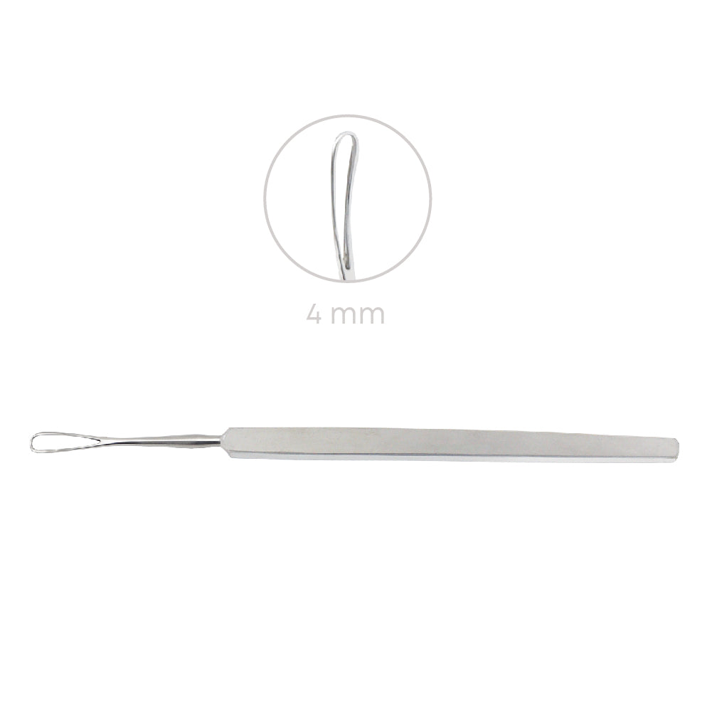Snellen Lens Loop, 4mm, overall length 13.5 cm
