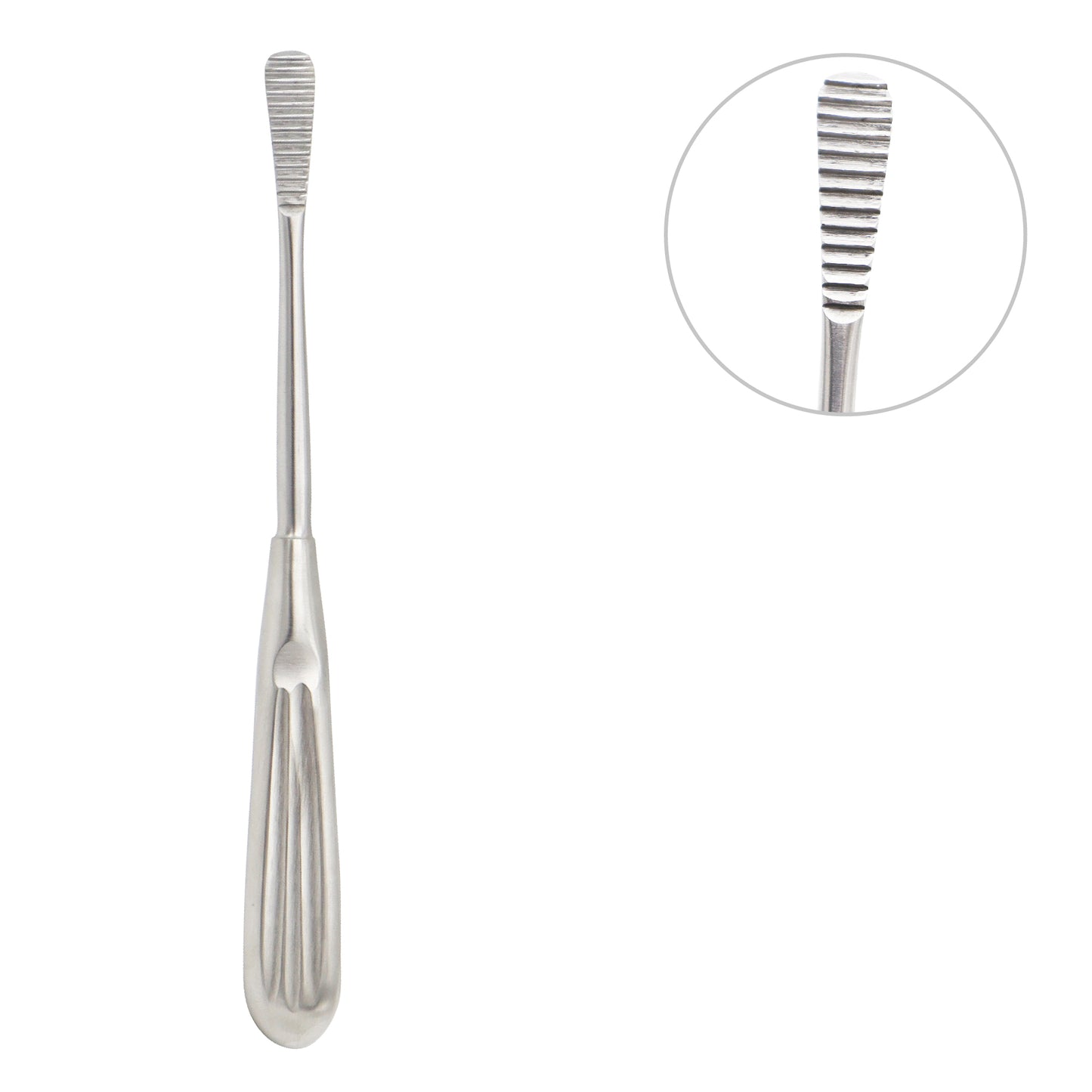 AUFRICHT Glabellar Rasp 8.25" (21cm) – Curved Blade, German Stainless Steel