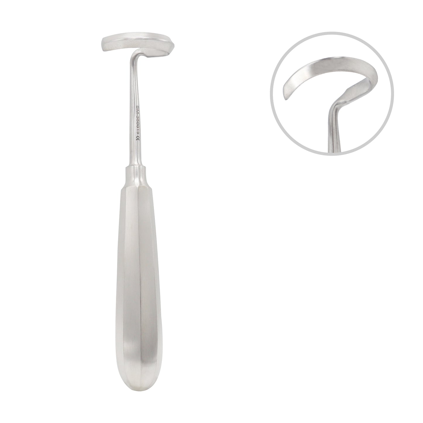 Doyen Rib Elevator – Curved 7" Left-Side Surgical Instrument