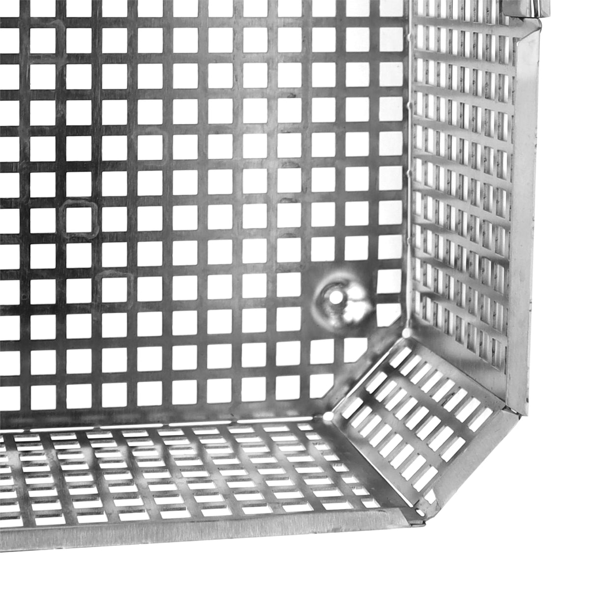 Perforated Sterilization Tray with Hinged Lid & Sliding Lock