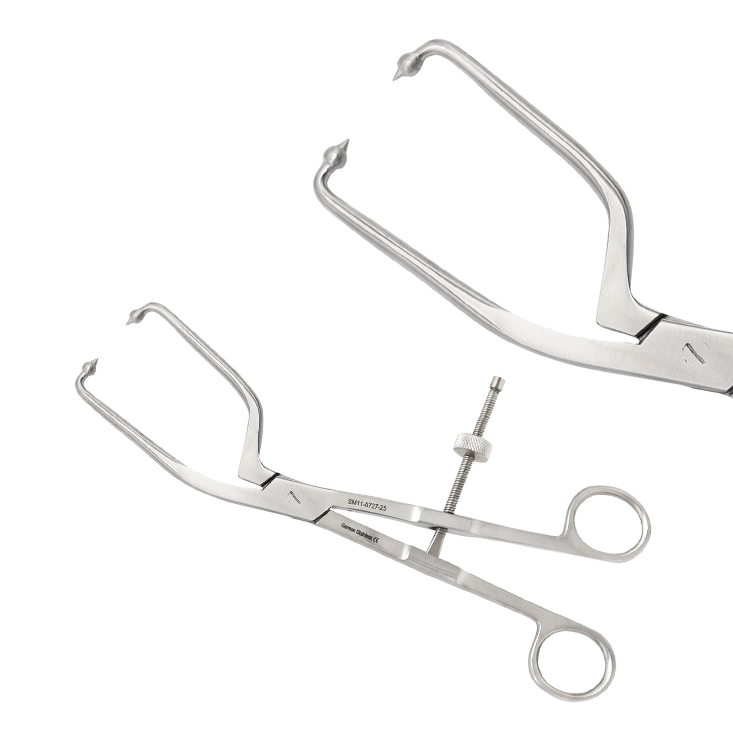 Pelvic Reduction Forceps, 24.5 cm, Long Pointed Ball Tips – German Grade Stainless Steel