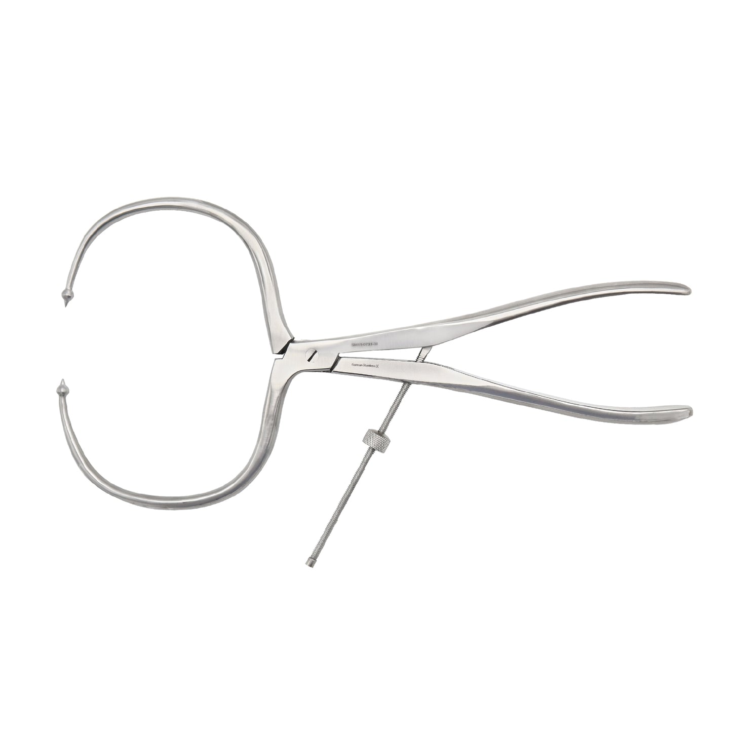 Periarticular Reduction Forceps 38cm Straight Pointed Ball Tip | Orthopedic Surgical Clamp