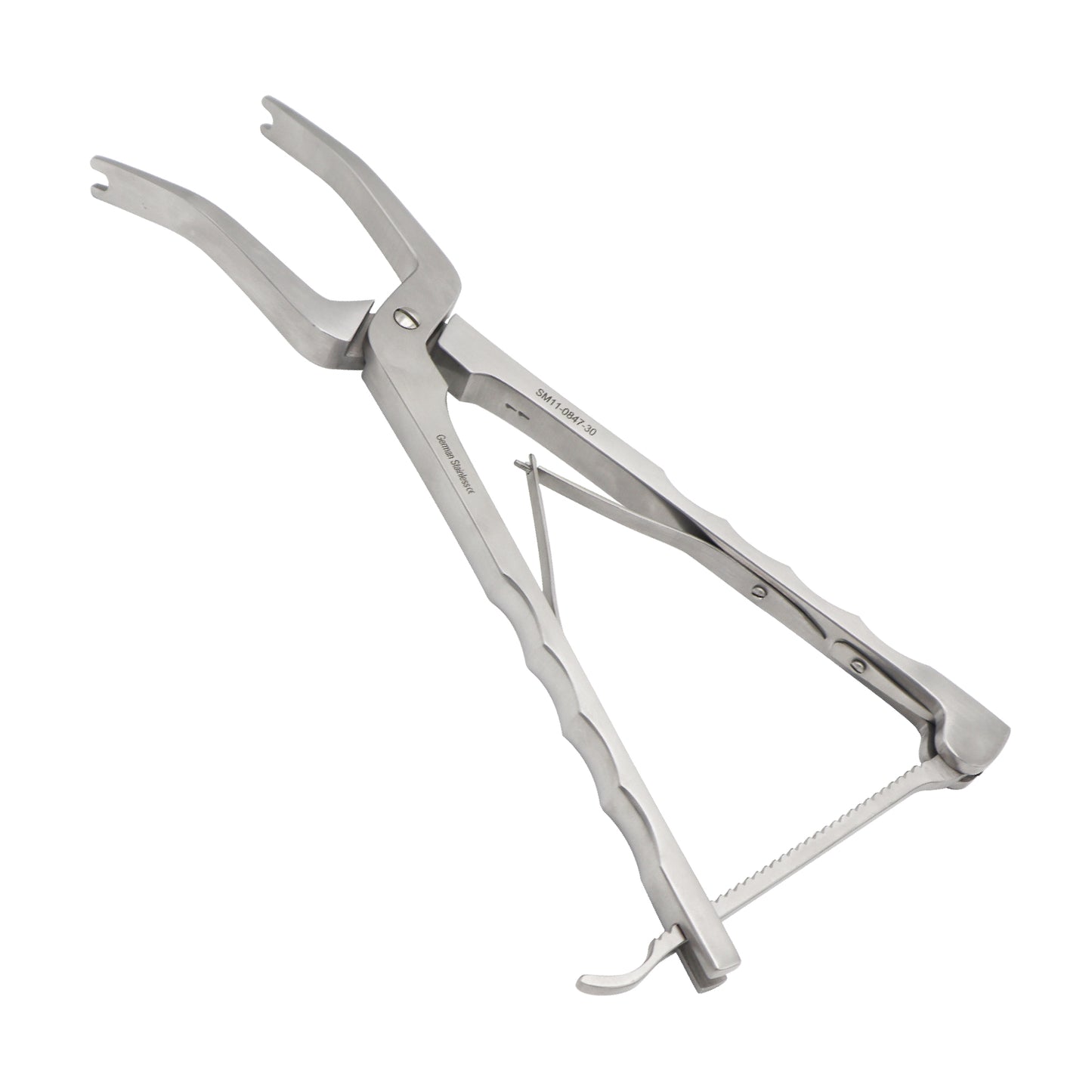 Compression Forceps 30cm (12") – Leaf Spring Long Ratchet for Screw & Rods
