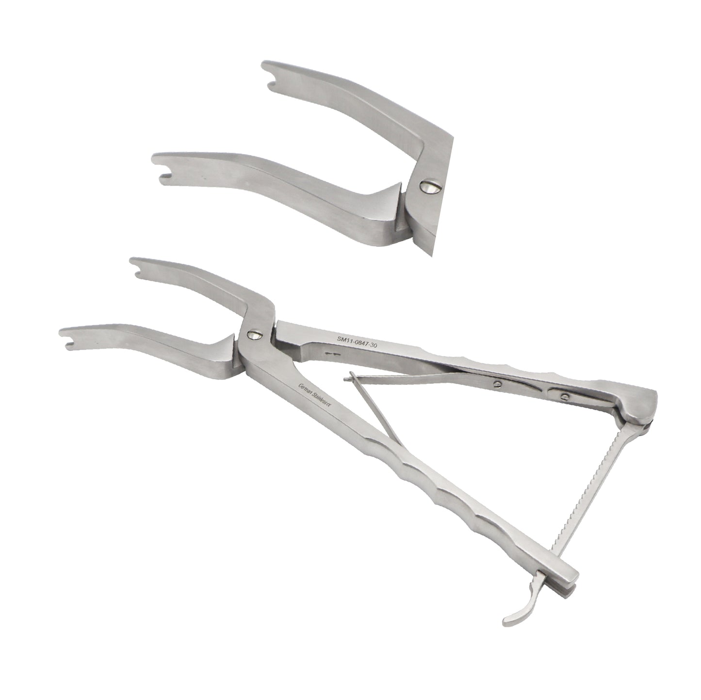 Compression Forceps 30cm (12") – Leaf Spring Long Ratchet for Screw & Rods