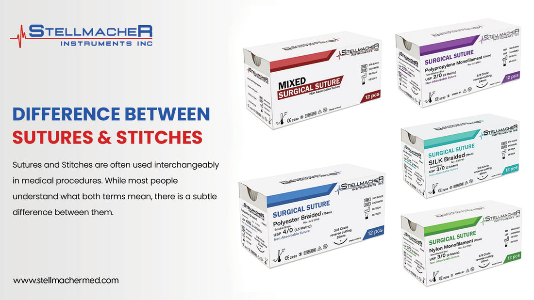 Difference Between Sutures and Stitches