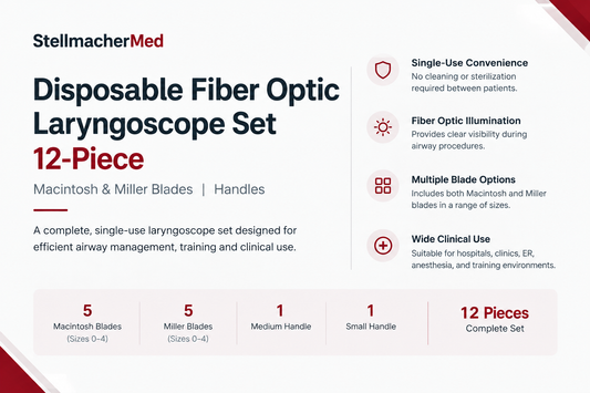 Disposable Fiber Optic Laryngoscope Set