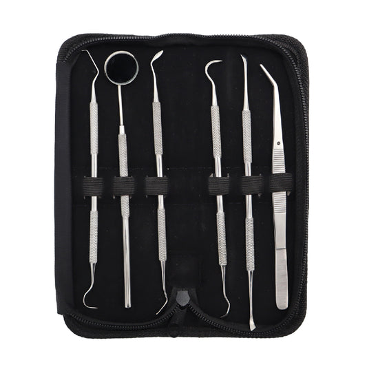 Dental Student Kits 6 Pieces Stainless Steel Dental Hygiene Tool Set