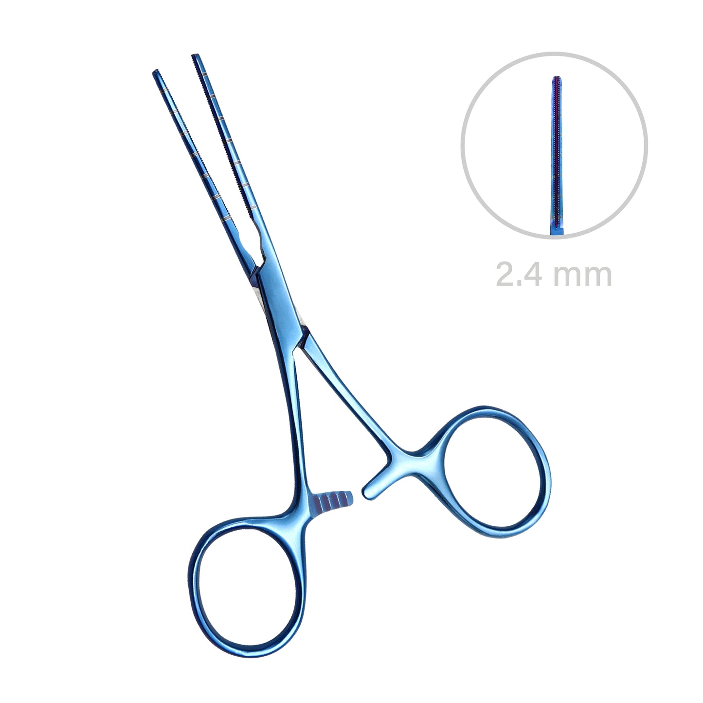Premium Titanium Atrauma Peripheral Vascular Clamp – 11cm, 2.4mm | Debakey Forceps