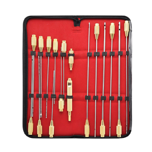 17 Pcs Liposuction cannulas sets