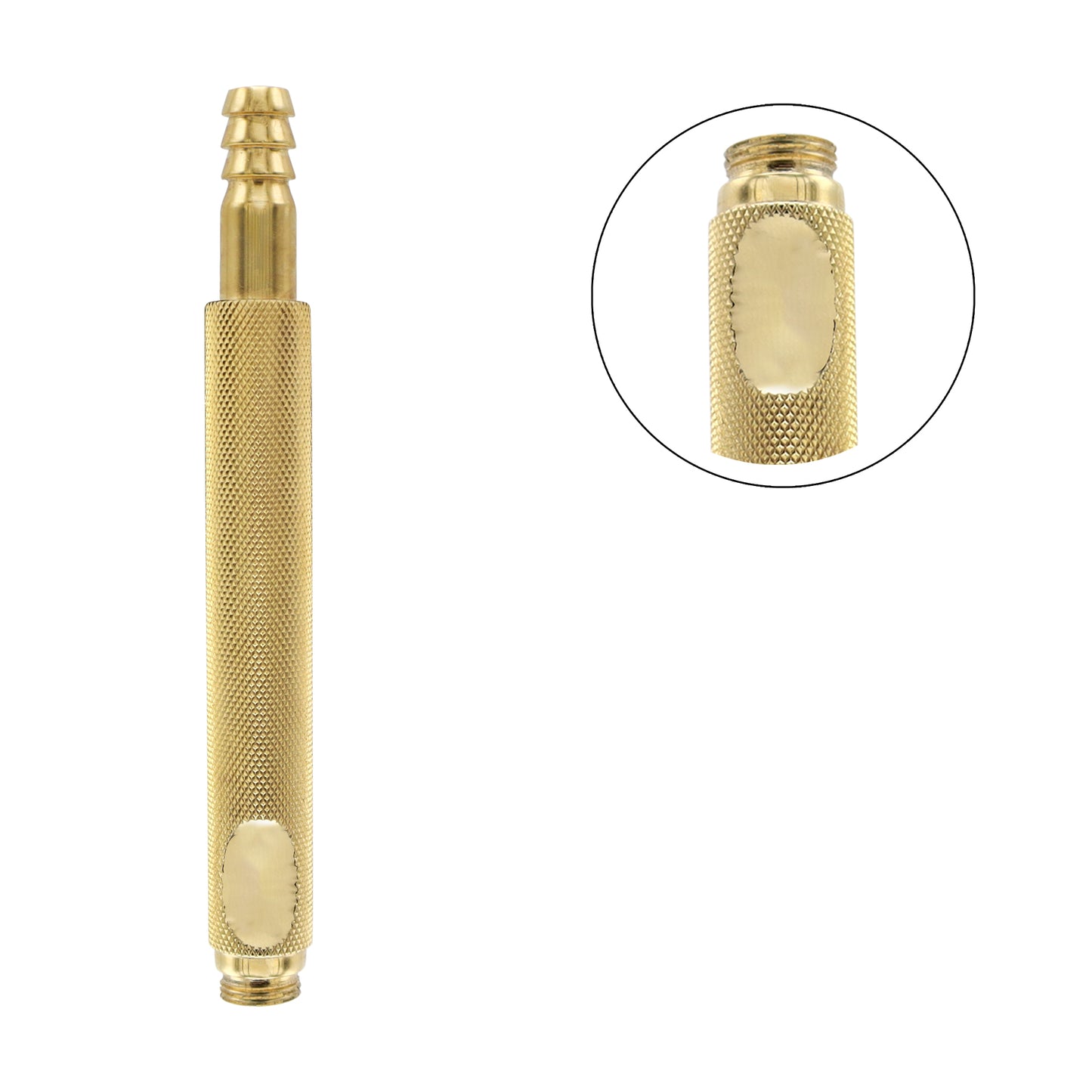 Gold-Plated Liposuction Cannula Handle with Hole – 13 cm