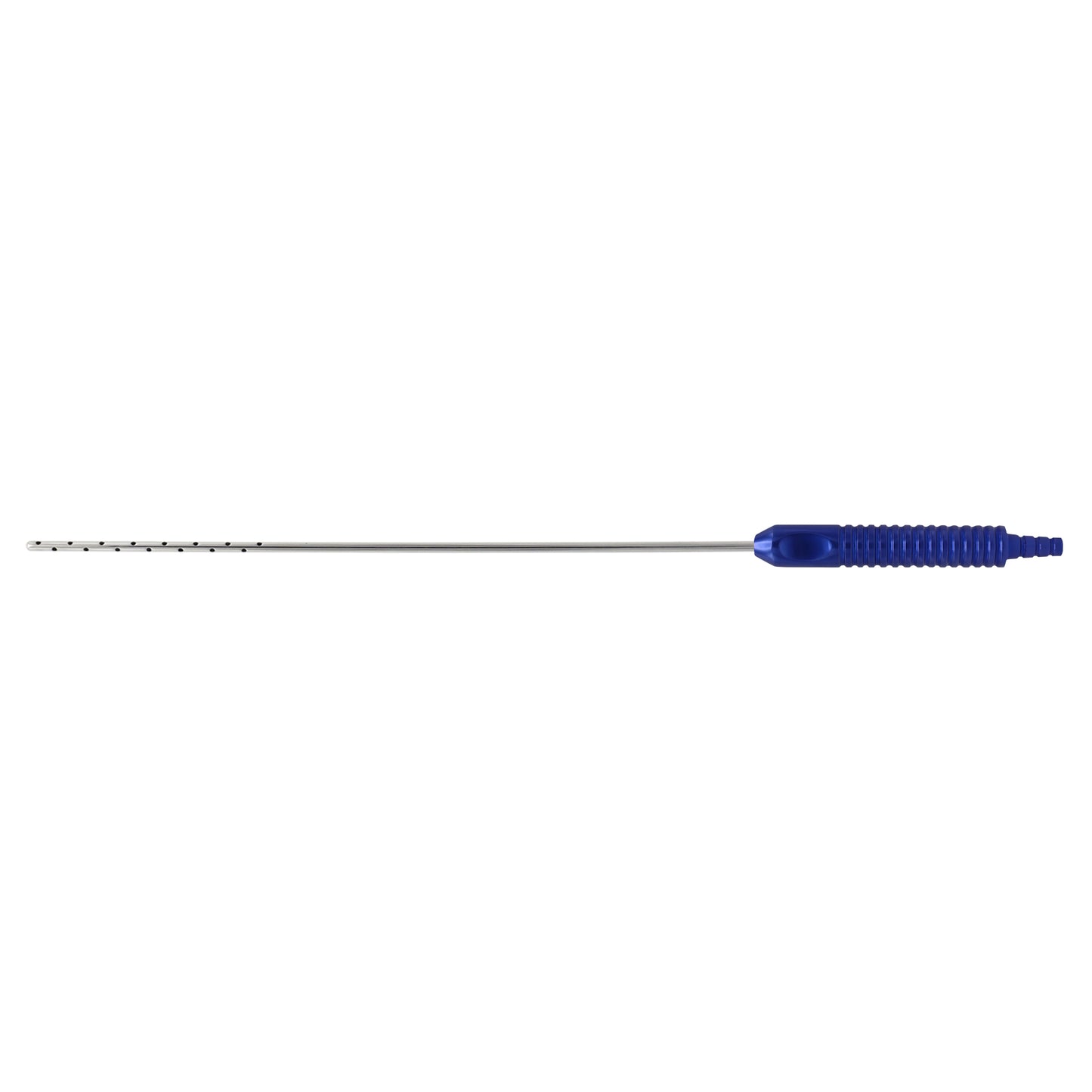 TriFlow Blue-Handle Liposuction Cannula – 30-Hole | Ø 4 mm × 30 cm | Large-Volume Fat Aspiration Cannula