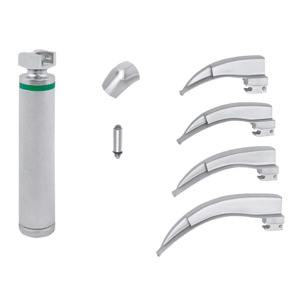 Autoclavable Macintosh Integrated Reusable Laryngoscope Sets (Fiber Optic) Cold Light Guide