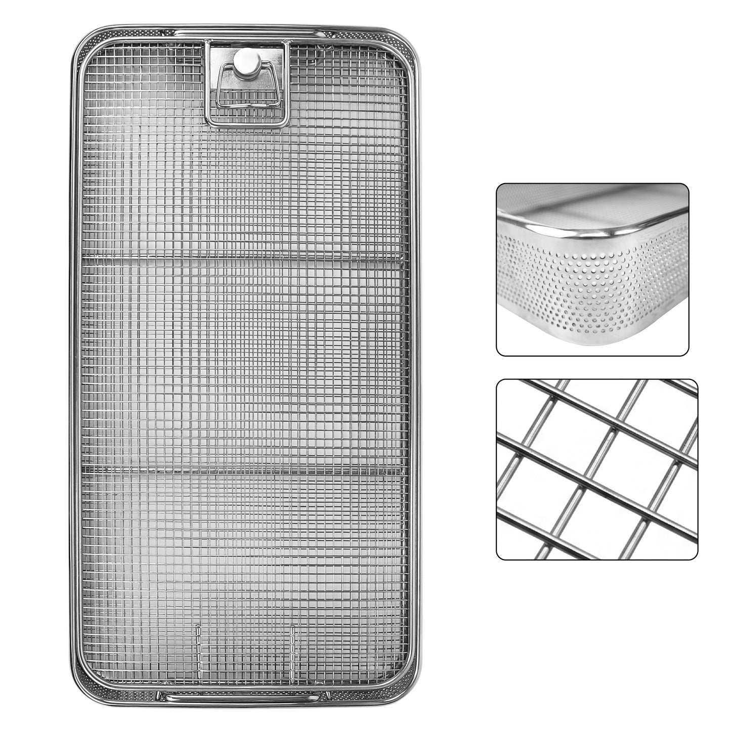 Perforated Surgical Instrument Sterilization Tray with Lid – Standard Model