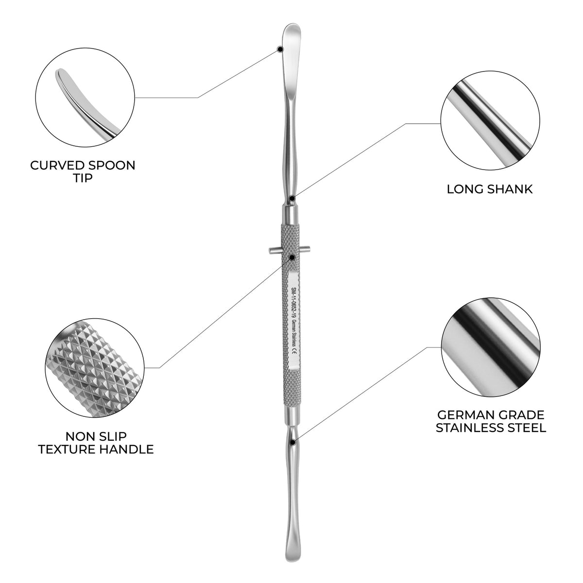 Freer Elevator Double Ended 19cm – ENT Periosteal & Septum Surgical Instrument