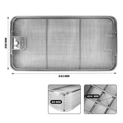 Perforated Surgical Instrument Sterilization Tray with Lid – Standard Model