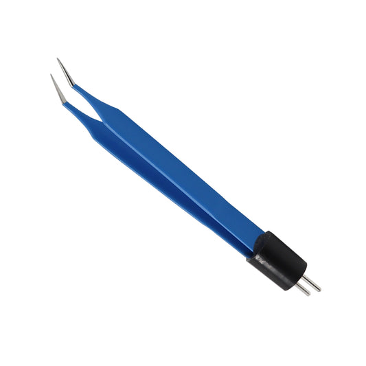 Iris Bipolar Forceps- Angled 108mm, 0.3mm Tip
