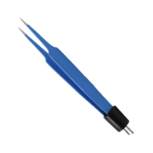 Iris Bipolar Forceps- 108mm, 0.3mm Tip, Straight