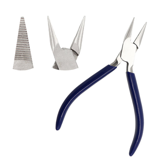 Chain Nose Pliers Serrated Jaws - 13cm